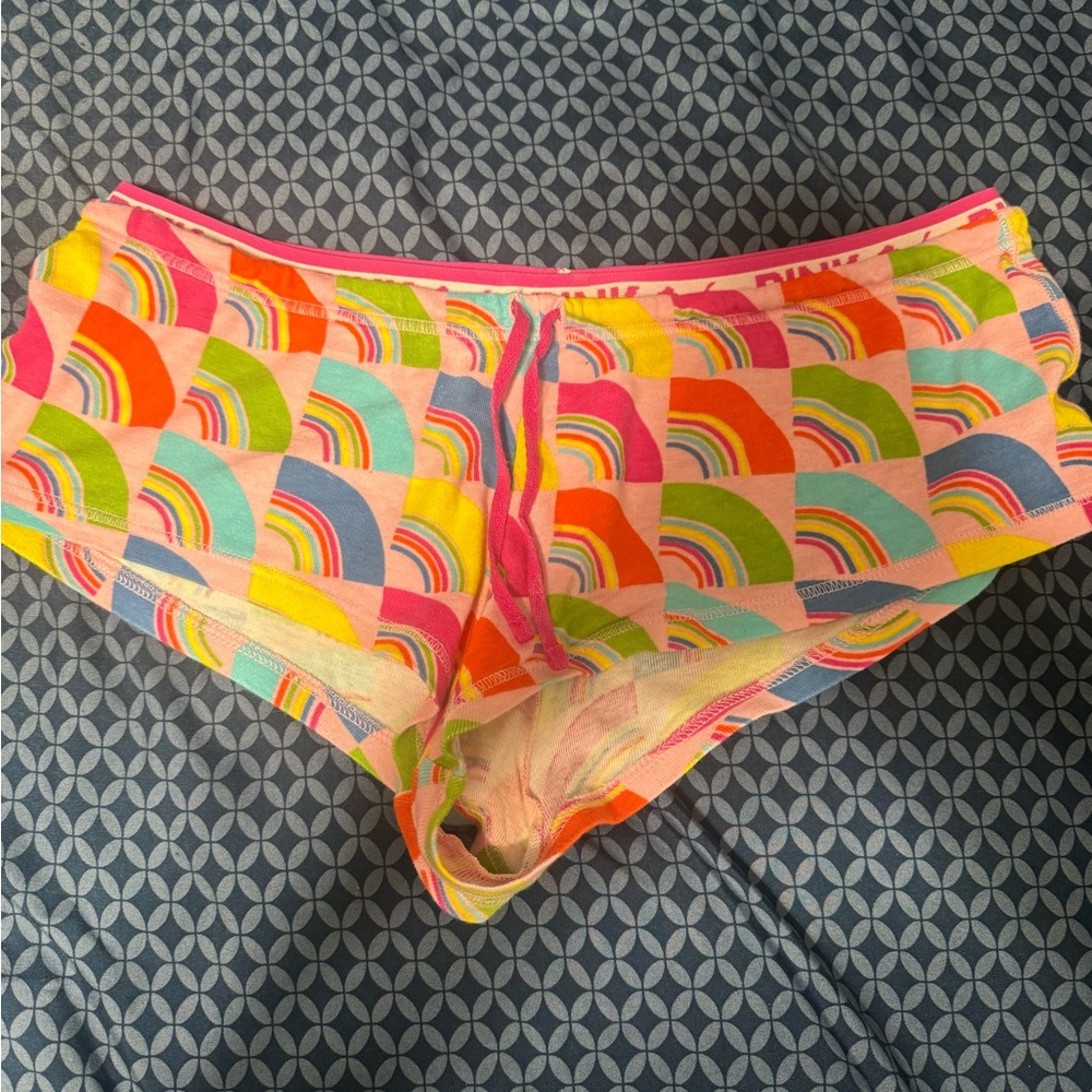 PINK Victoria's Secret Rainbow Shorts